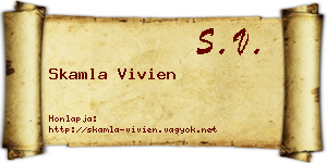 Skamla Vivien névjegykártya